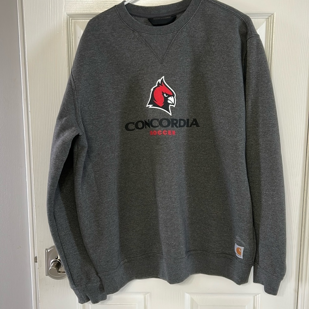 Carhartt Concordia soccer sweatshirt gray size large loose fit